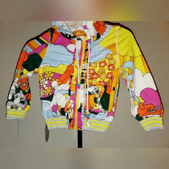 Peace Of Cake Colorful Kids Hoodie NWT Size: 4-6X - Picture 6 of 7